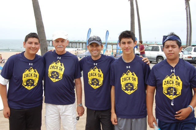 Justin and Doug with scholarship students